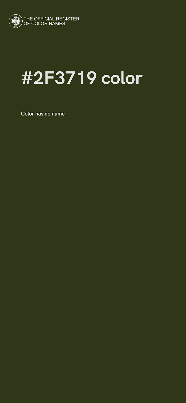 #2F3719 color image
