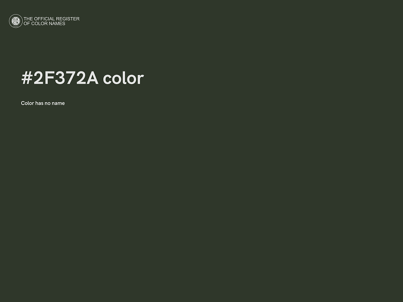 #2F372A color image