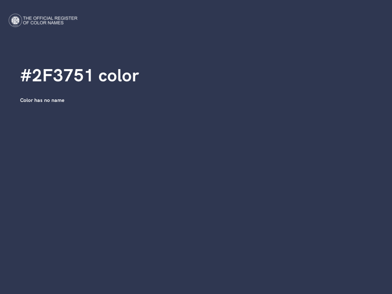 #2F3751 color image