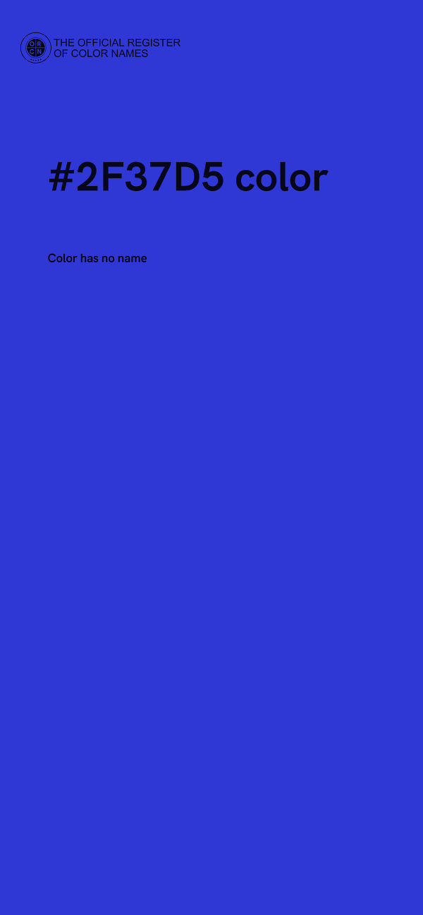 #2F37D5 color image