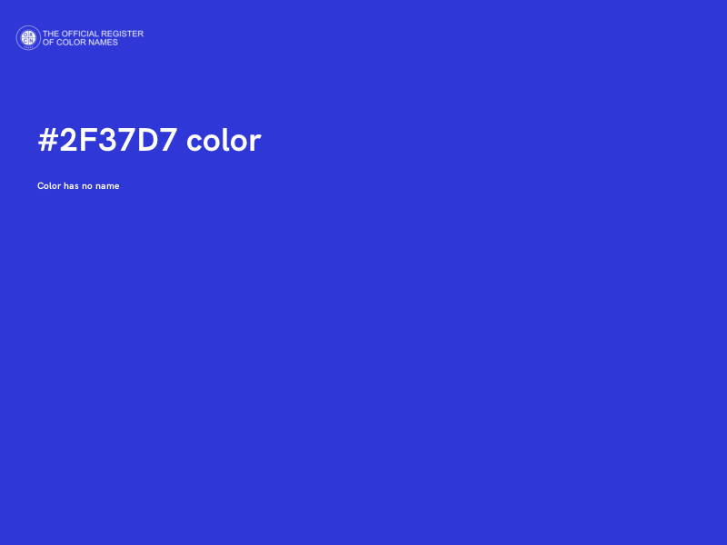 #2F37D7 color image