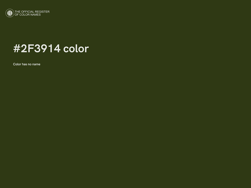 #2F3914 color image