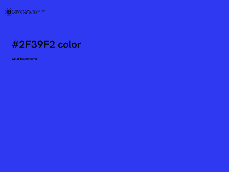 #2F39F2 color image