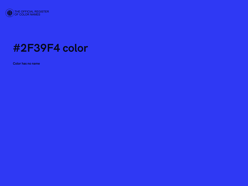 #2F39F4 color image