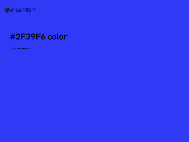 #2F39F6 color image