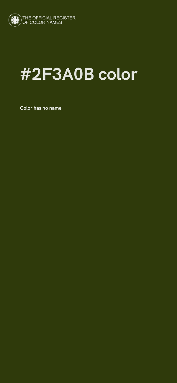 #2F3A0B color image