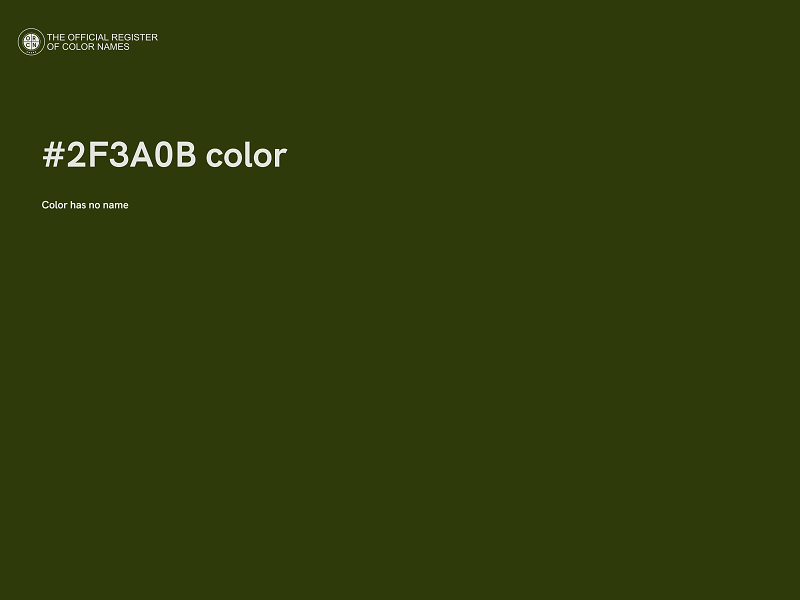 #2F3A0B color image