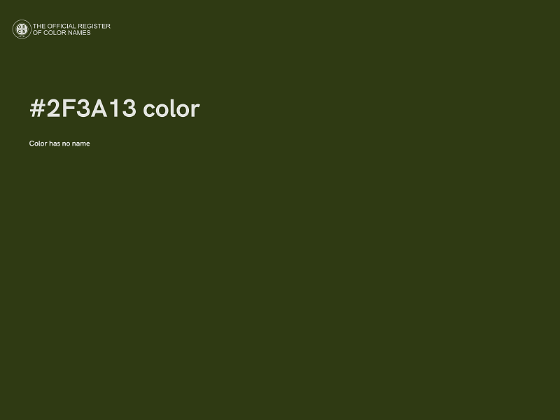 #2F3A13 color image