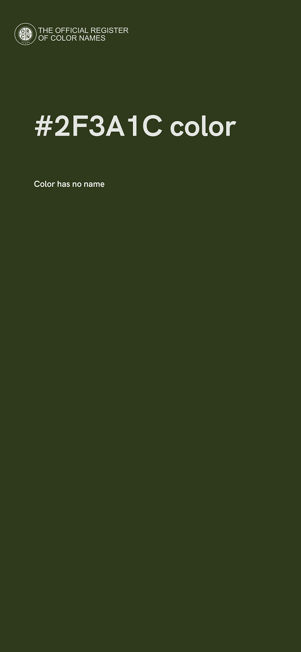#2F3A1C color image