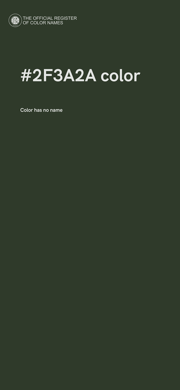 #2F3A2A color image