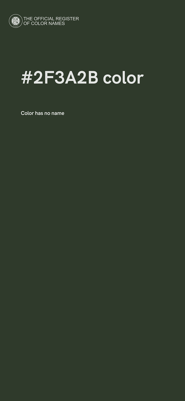 #2F3A2B color image