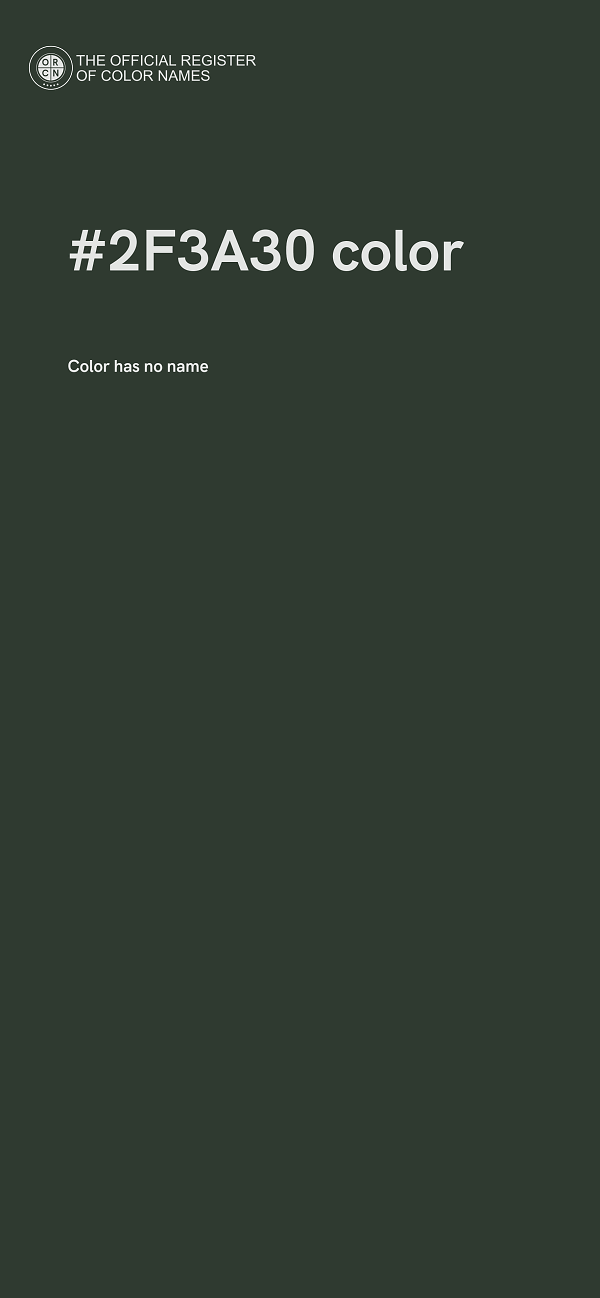 #2F3A30 color image