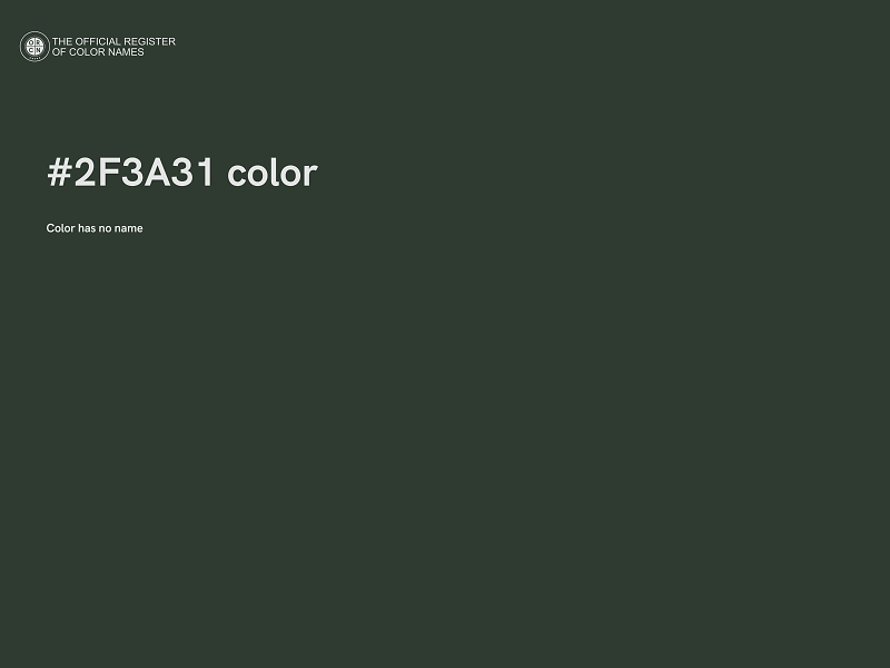 #2F3A31 color image