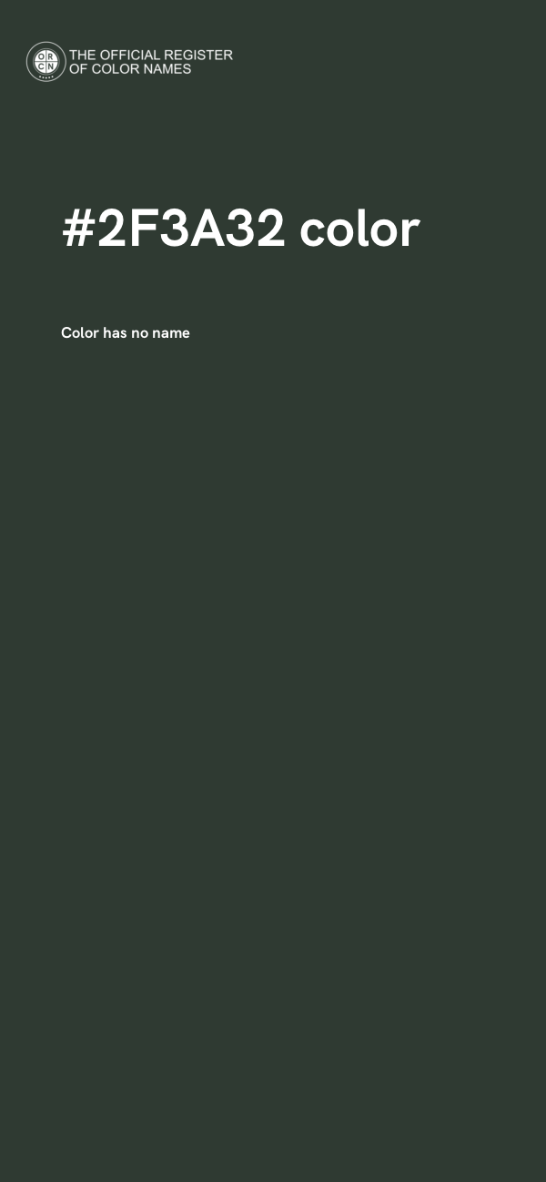 #2F3A32 color image