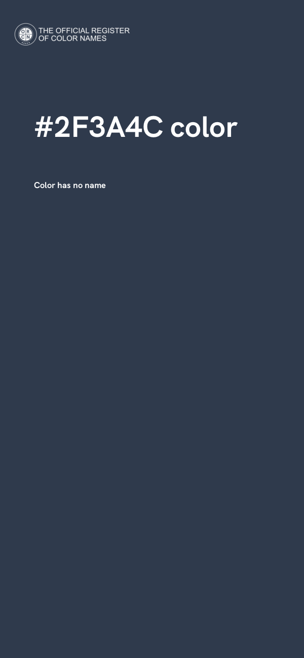 #2F3A4C color image