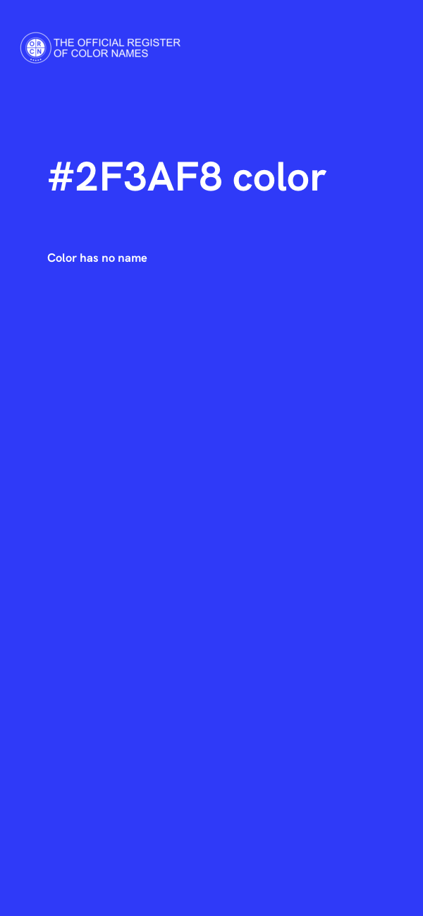 #2F3AF8 color image