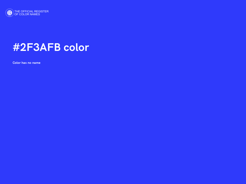 #2F3AFB color image