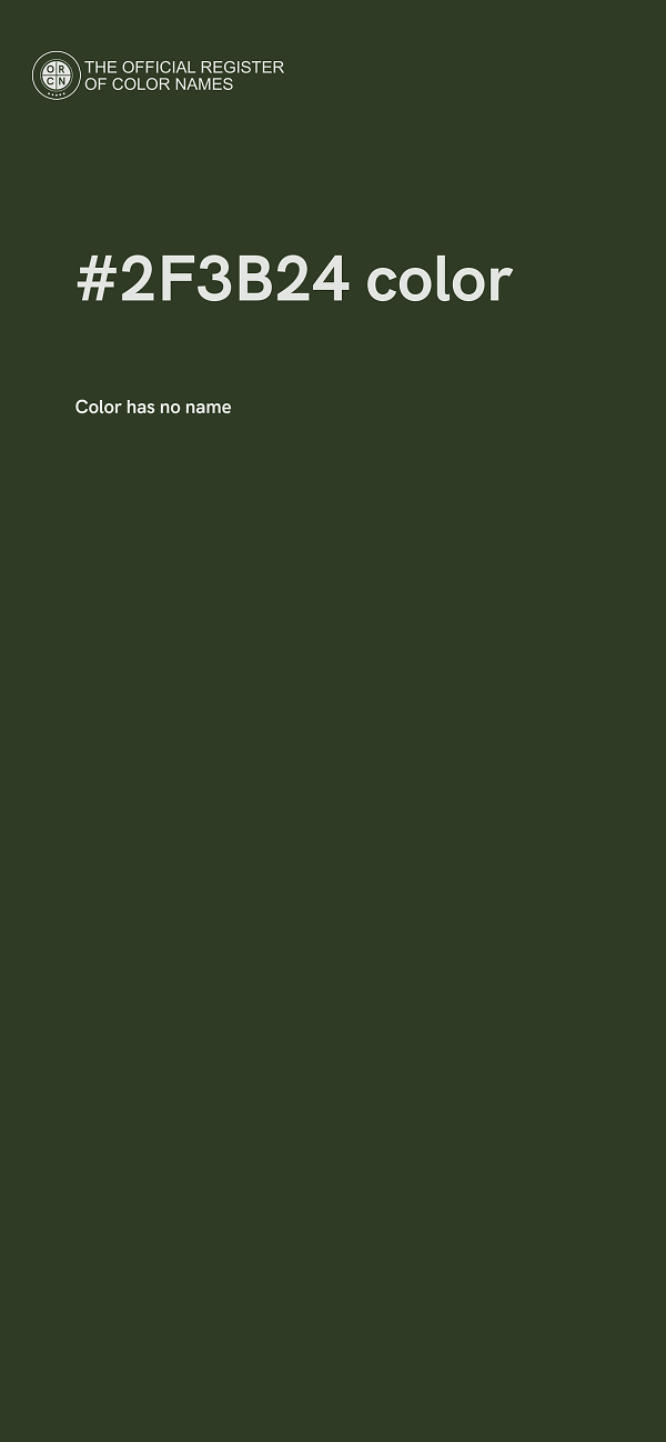 #2F3B24 color image
