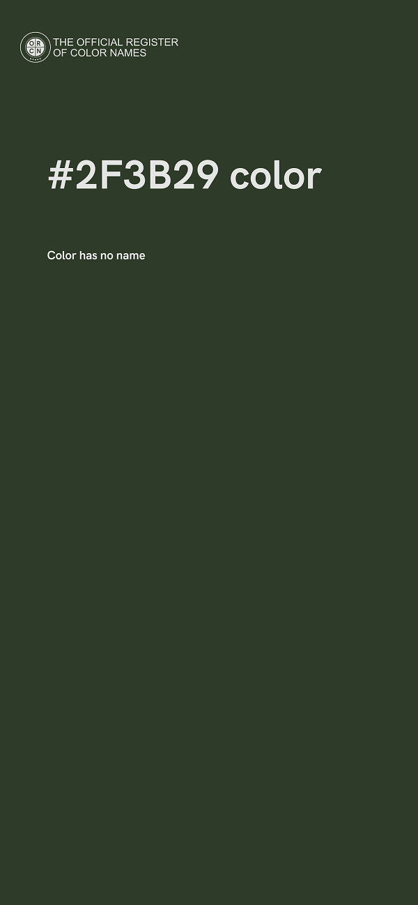 #2F3B29 color image