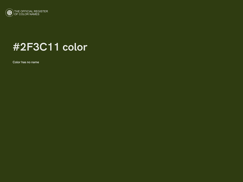 #2F3C11 color image
