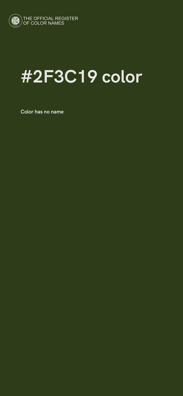 #2F3C19 color image