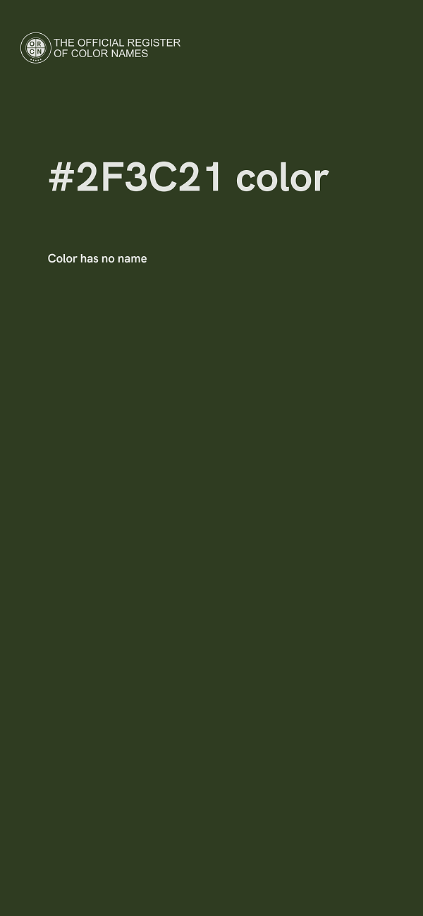 #2F3C21 color image