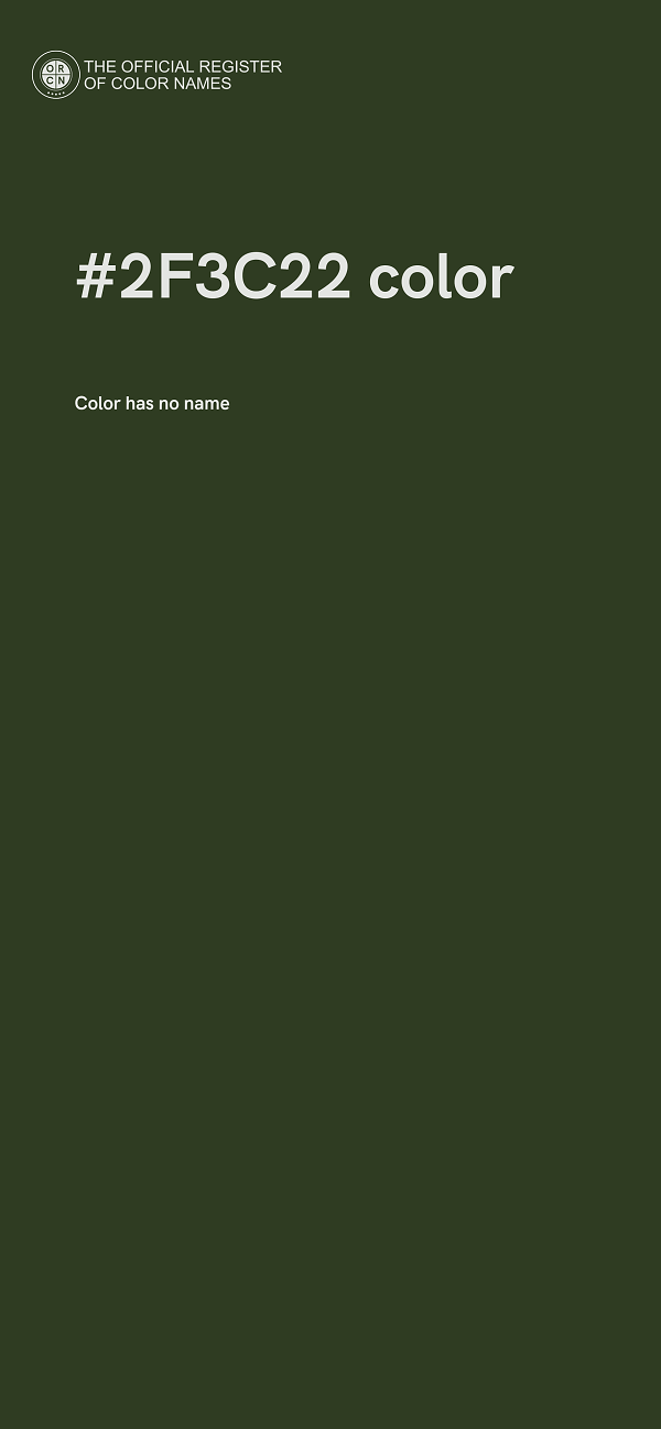 #2F3C22 color image
