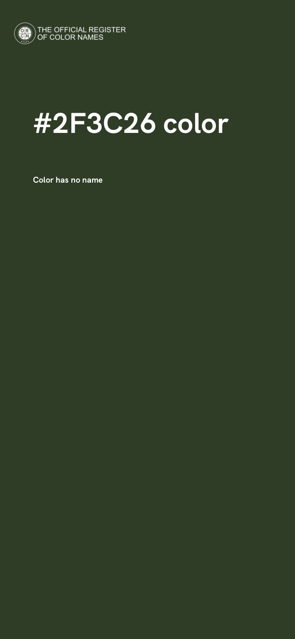 #2F3C26 color image