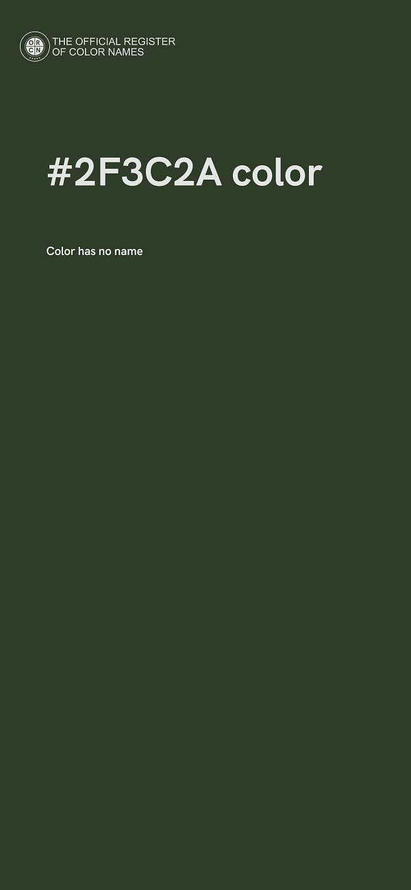 #2F3C2A color image
