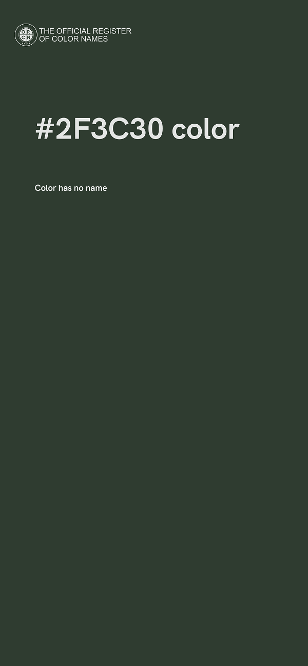 #2F3C30 color image