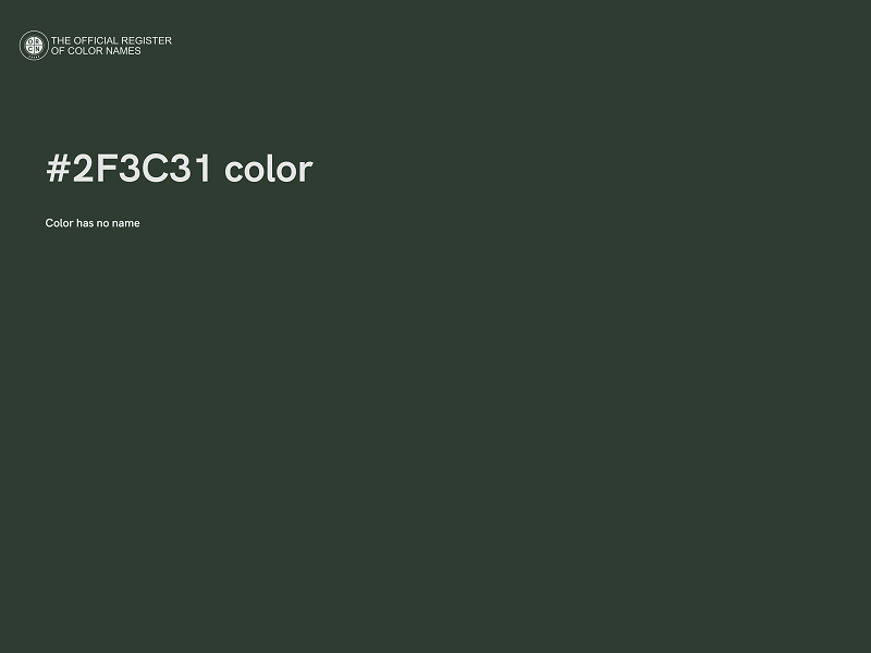 #2F3C31 color image