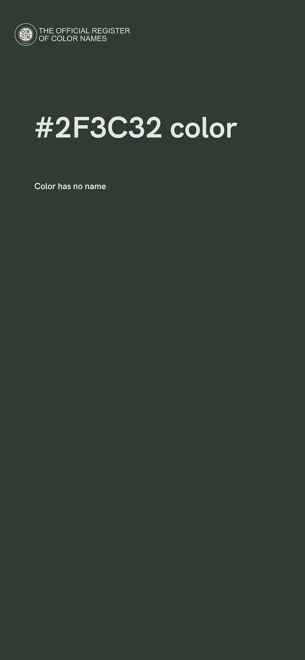 #2F3C32 color image