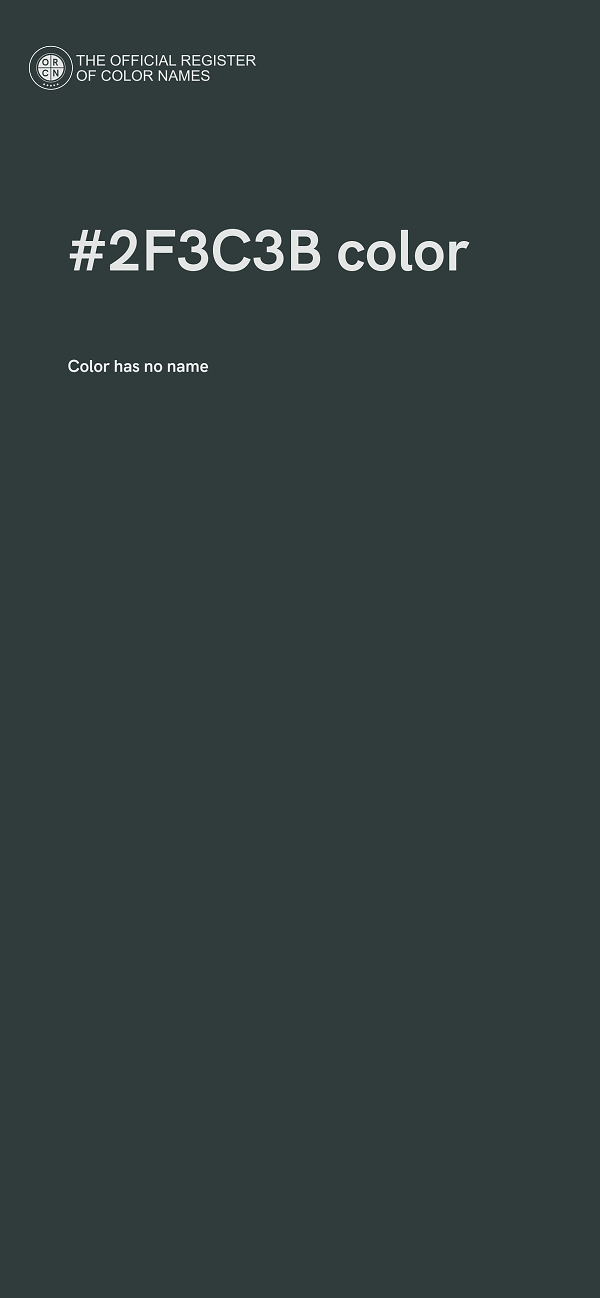 #2F3C3B color image