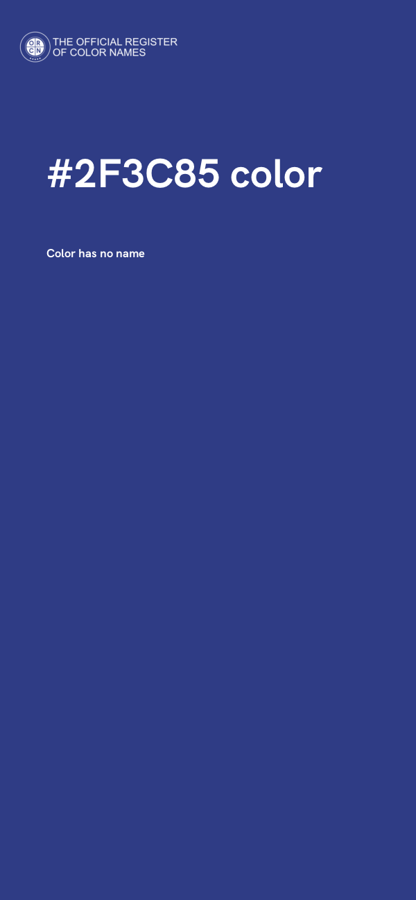 #2F3C85 color image