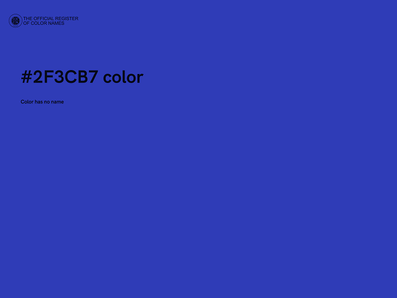 #2F3CB7 color image