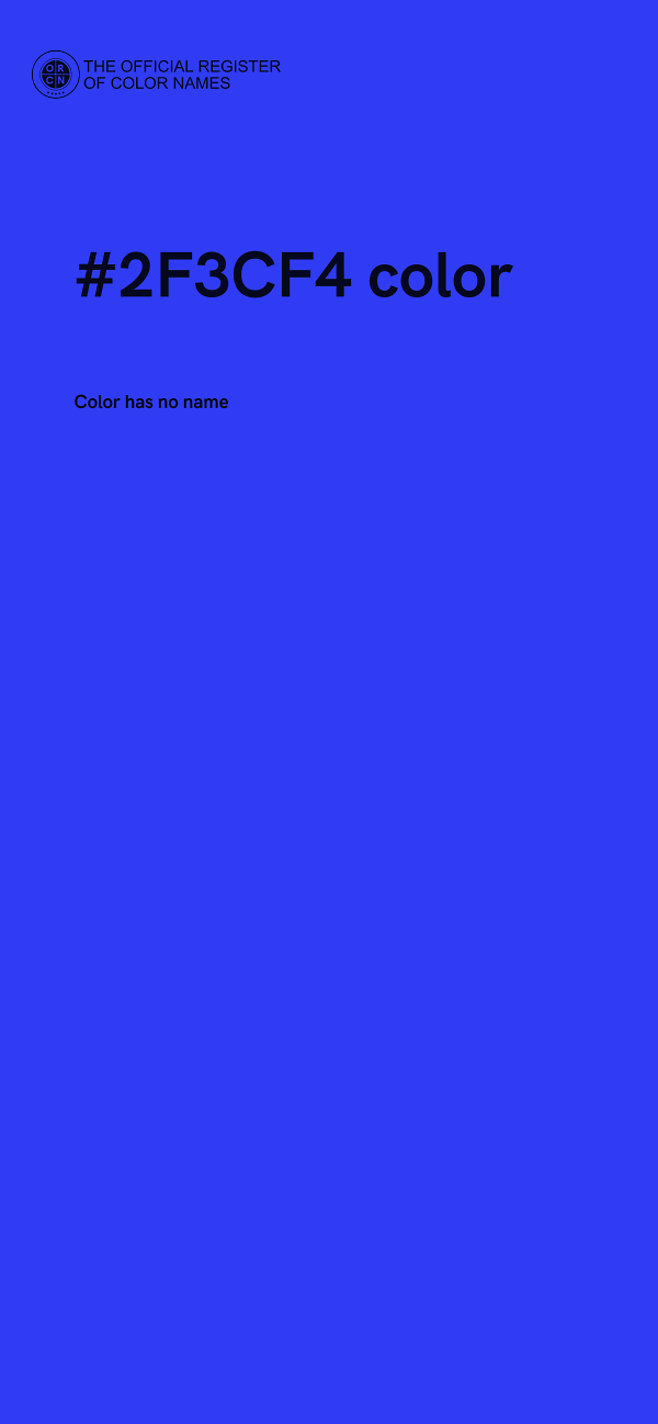 #2F3CF4 color image