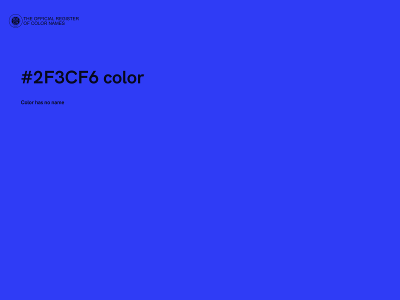 #2F3CF6 color image