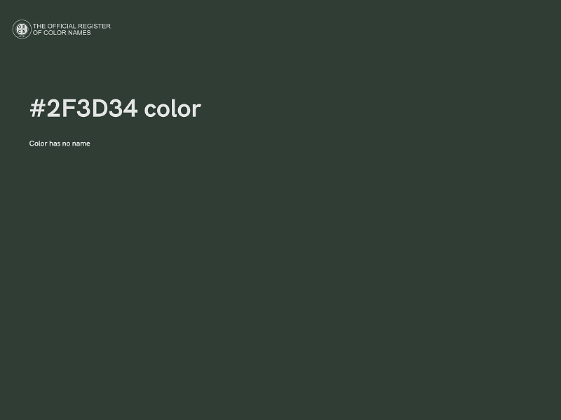 #2F3D34 color image