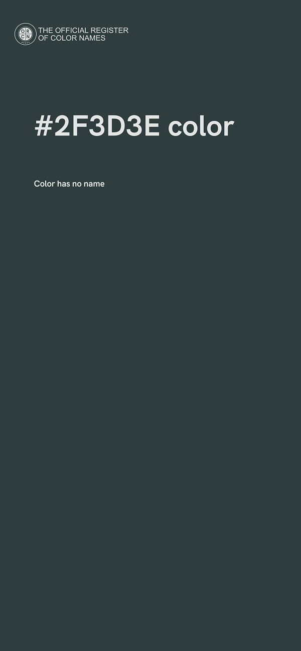 #2F3D3E color image