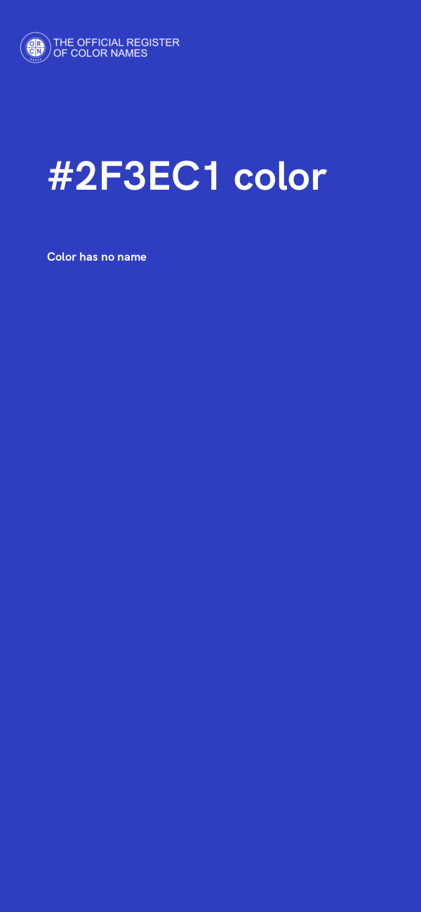 #2F3EC1 color image