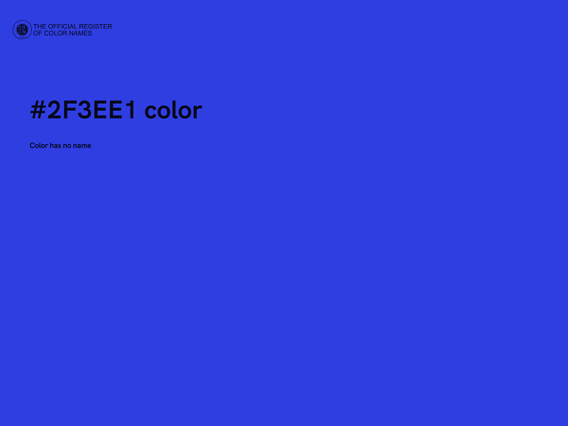 #2F3EE1 color image