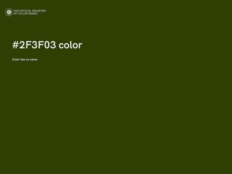 #2F3F03 color image