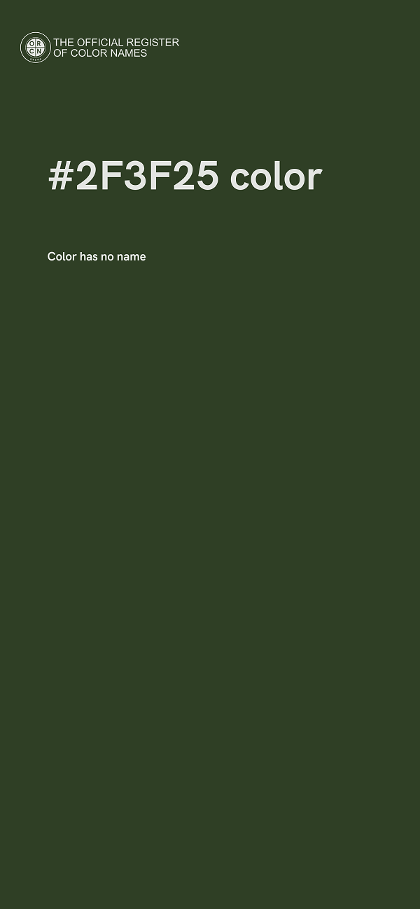 #2F3F25 color image