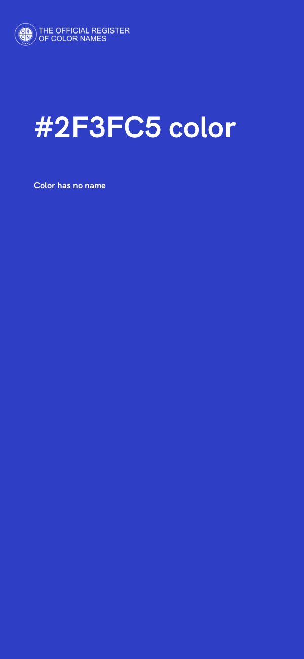 #2F3FC5 color image
