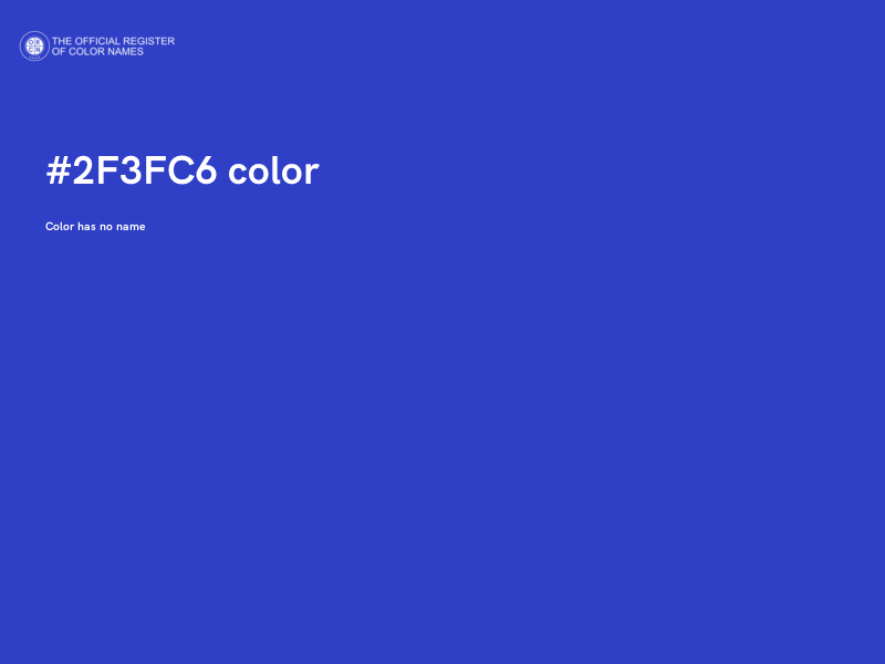 #2F3FC6 color image