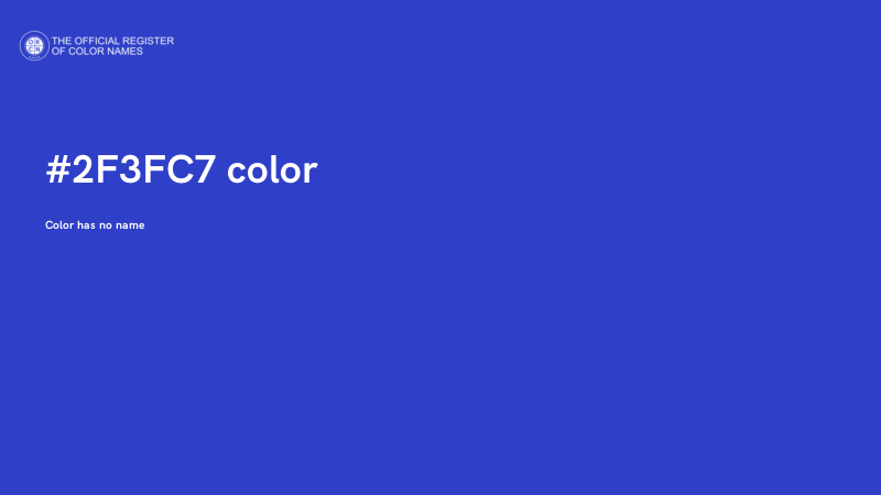 #2F3FC7 color image