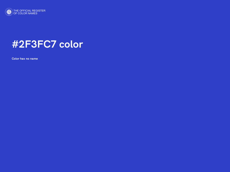 #2F3FC7 color image