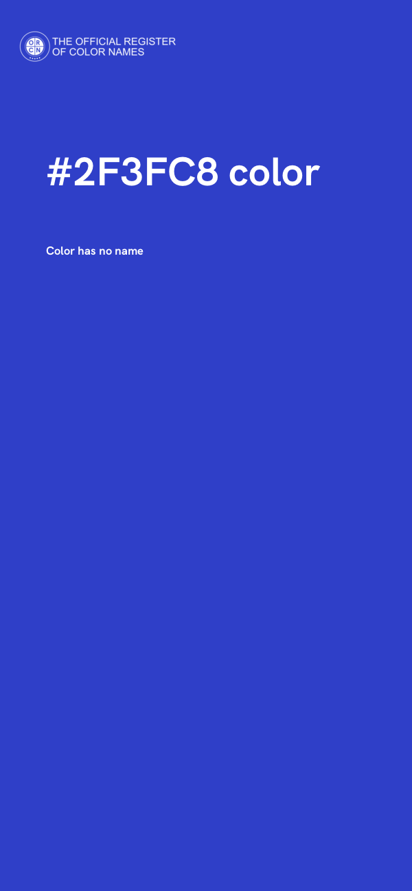 #2F3FC8 color image