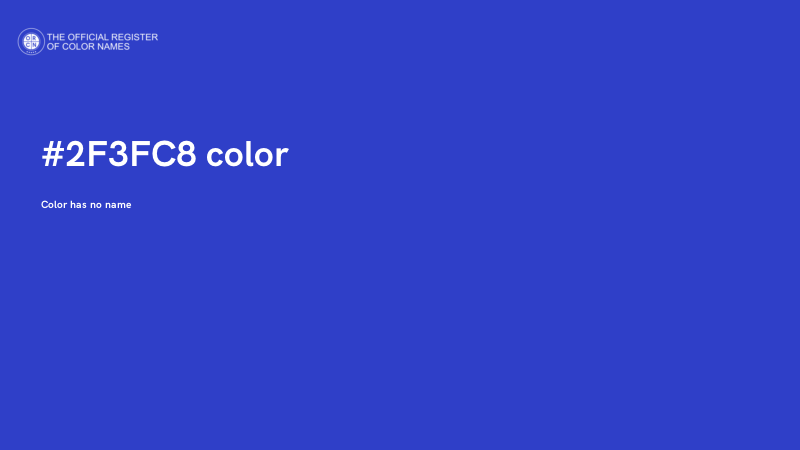#2F3FC8 color image