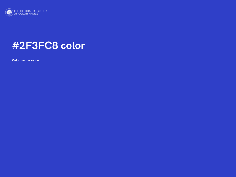 #2F3FC8 color image